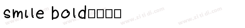 smile bold字体转换